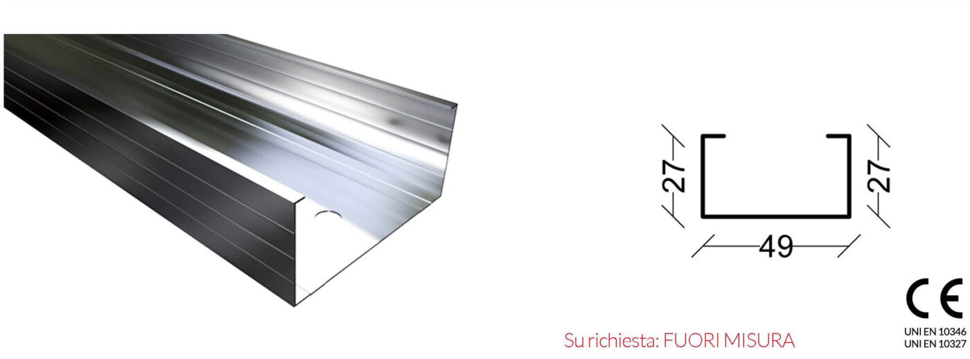 1-montanti-standard ProfilCart profili per cartongesso made in Italy www.profilcart.it